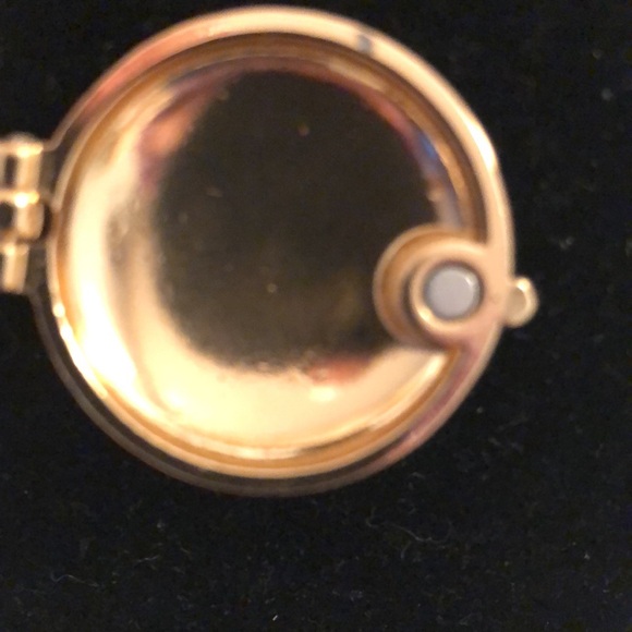 Gold Floral Locket Necklace - Picture 4 of 9